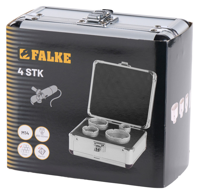 Falke® diamantborsæt M14 30-60 mm 4 stk.